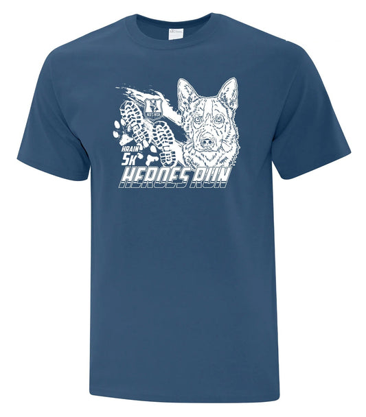 Ned's Wish Heroes Run T- Shirt- Blue